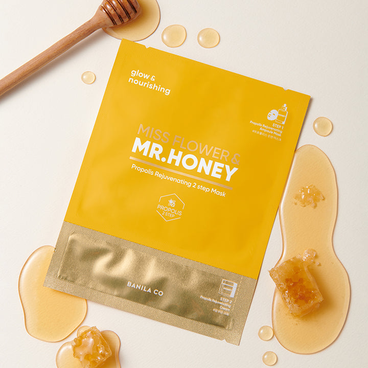 Miss Flower and Mr. Honey Propolis Rejuvenating 2-Step Mask (5 masks)