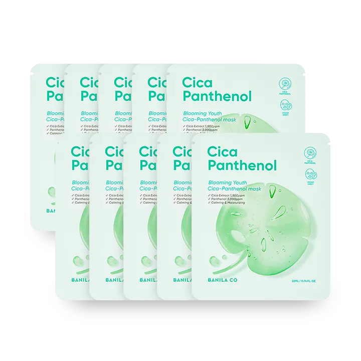 Blooming Youth Cicapanthenol Mask Sheet 10 sheets