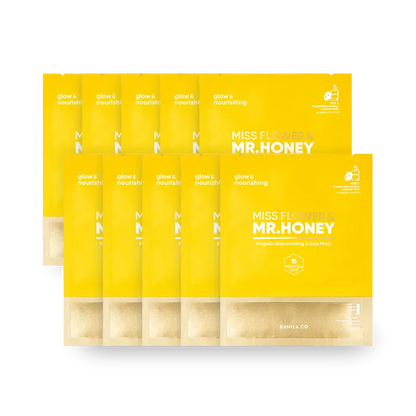 Miss Flower and Mr. Honey Propolis Rejuvenating 2-Step Mask 10 sheets