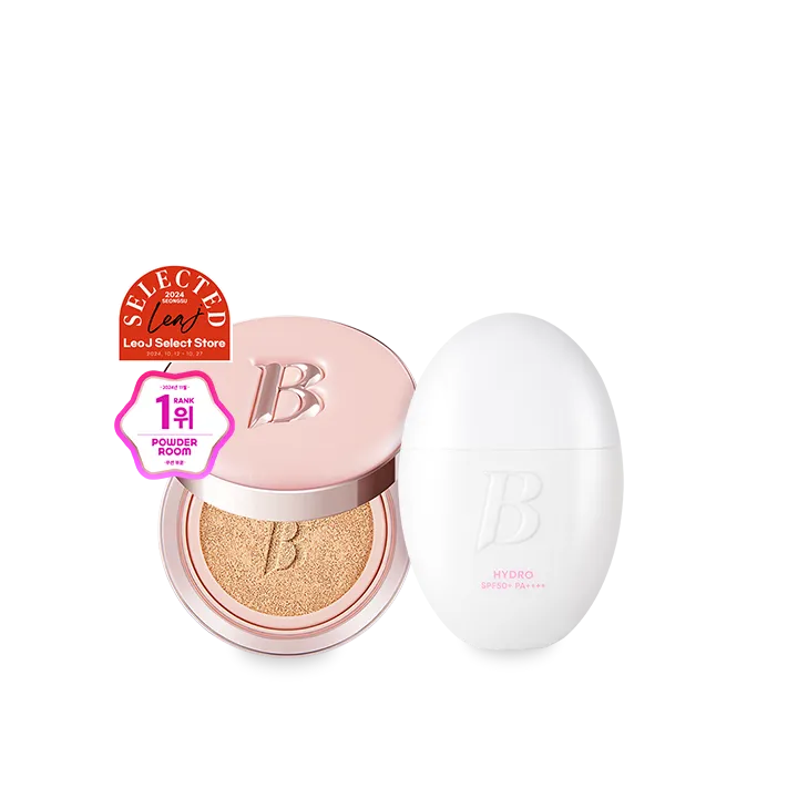 Ultra-slim CoverSET (All-Day Prep Hydro UV Serum Base + Essence Pink Cushion)