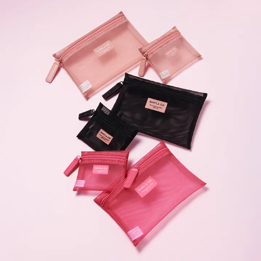 BanilaCo Mesh Pouch Set Pink