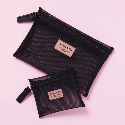 BanilaCo Mesh Pouch Set Black