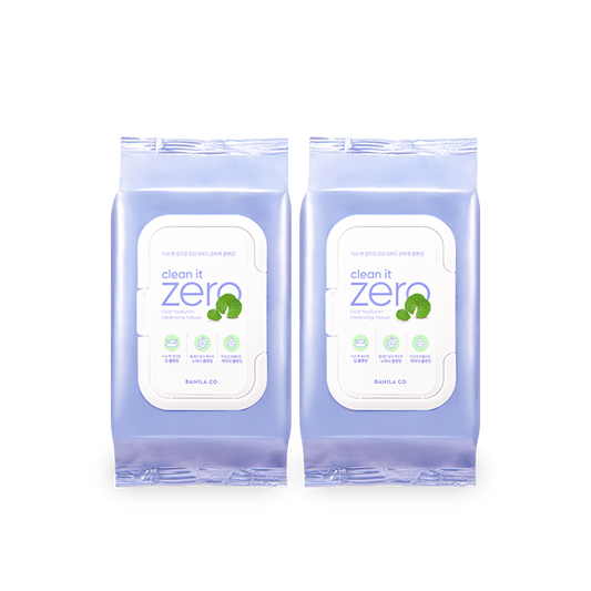 Clean It Zero Cica Hyaluronic Cleansing Wipes Set of 2