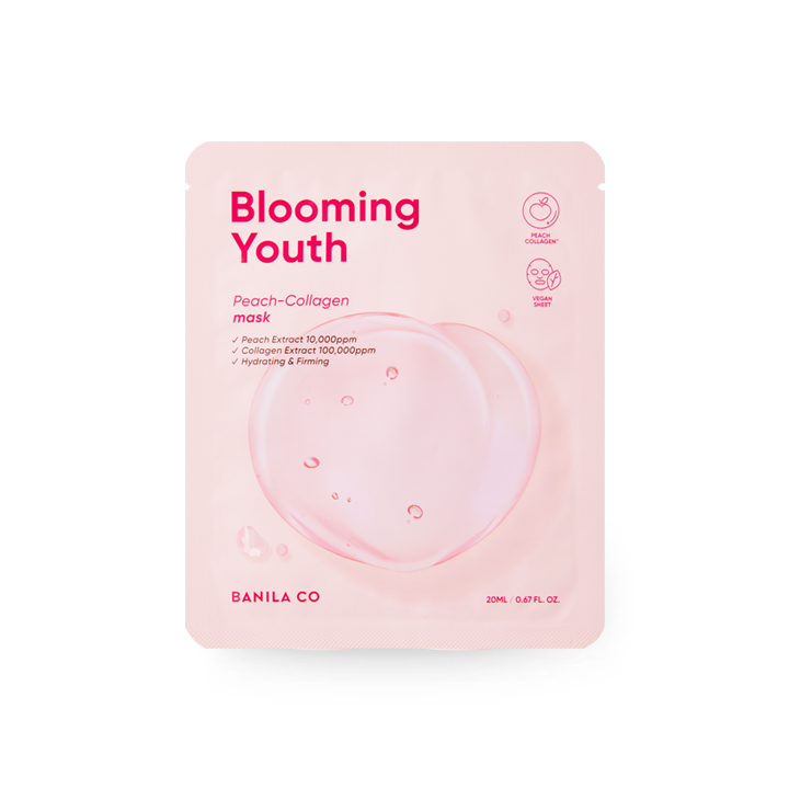 Blooming Youth Peach Collagen Mask Sheet 5 sheets