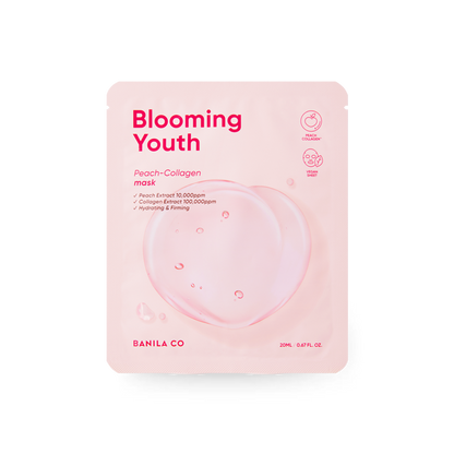 Blooming Youth Peach Collagen Mask Sheet 5 sheets