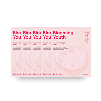 Blooming Youth Peach Collagen Mask Sheet 5 sheets