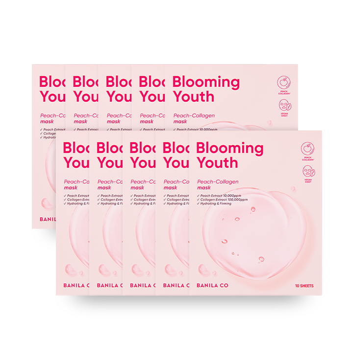 Blooming Youth Peach Collagen Mask Sheet 10 sheets