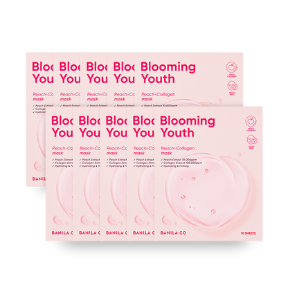 Blooming Youth Peach Collagen Mask Sheet 10 sheets